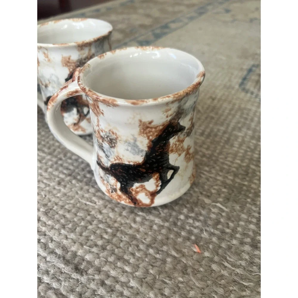 Horse Equestrian Lover Mug & Coaster Bundle 6 missing Western Cowboy Piece